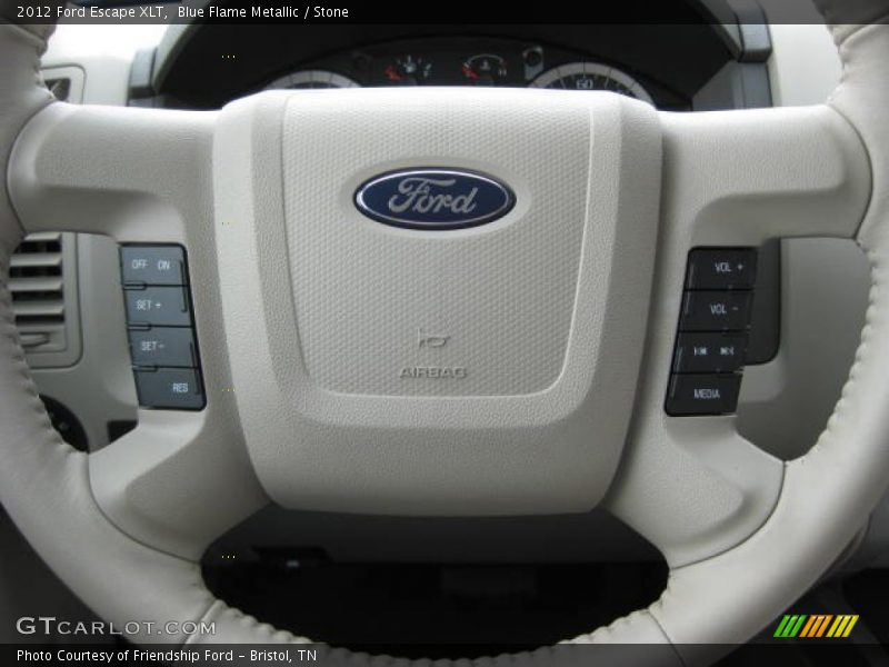 Blue Flame Metallic / Stone 2012 Ford Escape XLT