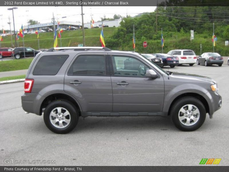Sterling Gray Metallic / Charcoal Black 2012 Ford Escape Limited V6 4WD