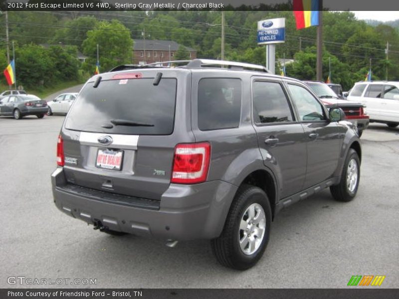 Sterling Gray Metallic / Charcoal Black 2012 Ford Escape Limited V6 4WD