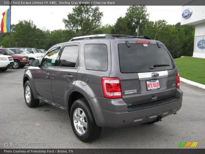 Sterling Gray Metallic / Charcoal Black 2012 Ford Escape Limited V6 4WD