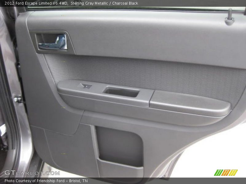 Sterling Gray Metallic / Charcoal Black 2012 Ford Escape Limited V6 4WD