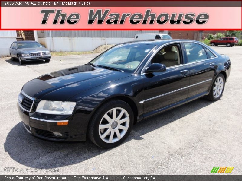 Brilliant Black / Beige 2005 Audi A8 4.2 quattro
