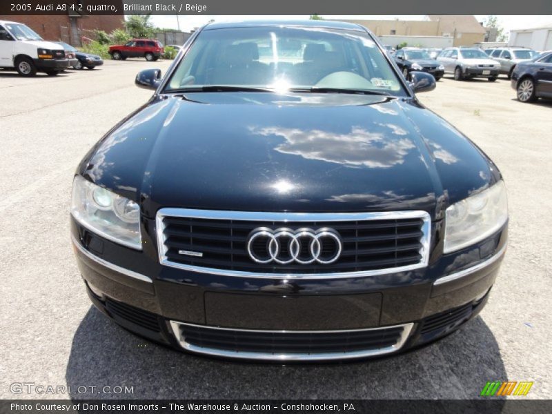 Brilliant Black / Beige 2005 Audi A8 4.2 quattro