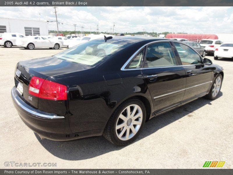 Brilliant Black / Beige 2005 Audi A8 4.2 quattro