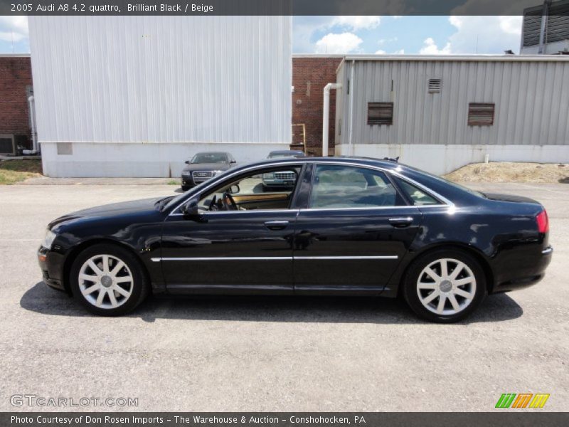 Brilliant Black / Beige 2005 Audi A8 4.2 quattro