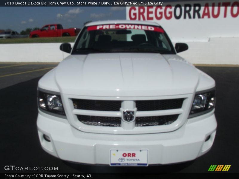 Stone White / Dark Slate Gray/Medium Slate Gray 2010 Dodge Dakota Big Horn Crew Cab