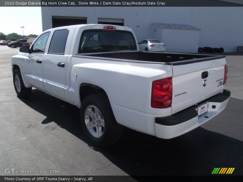 Stone White / Dark Slate Gray/Medium Slate Gray 2010 Dodge Dakota Big Horn Crew Cab