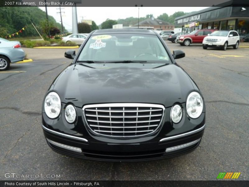 Ebony Black / Gray 2007 Kia Amanti
