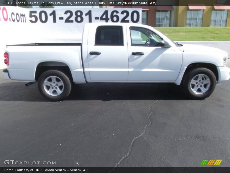 Stone White / Dark Slate Gray/Medium Slate Gray 2010 Dodge Dakota Big Horn Crew Cab