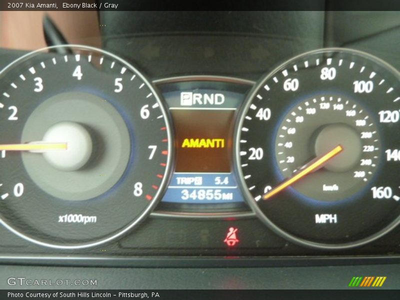 Ebony Black / Gray 2007 Kia Amanti