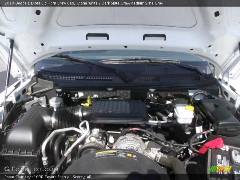 Stone White / Dark Slate Gray/Medium Slate Gray 2010 Dodge Dakota Big Horn Crew Cab