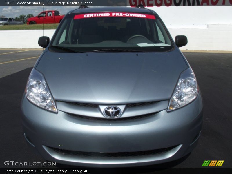 Blue Mirage Metallic / Stone 2010 Toyota Sienna LE