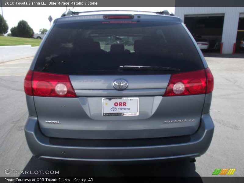 Blue Mirage Metallic / Stone 2010 Toyota Sienna LE