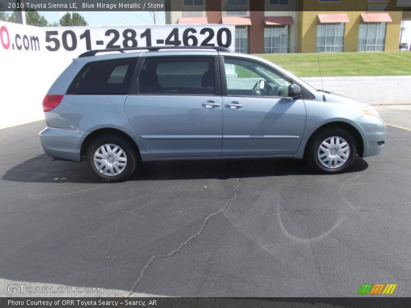 Blue Mirage Metallic / Stone 2010 Toyota Sienna LE