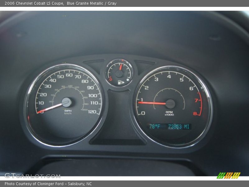 Blue Granite Metallic / Gray 2006 Chevrolet Cobalt LS Coupe