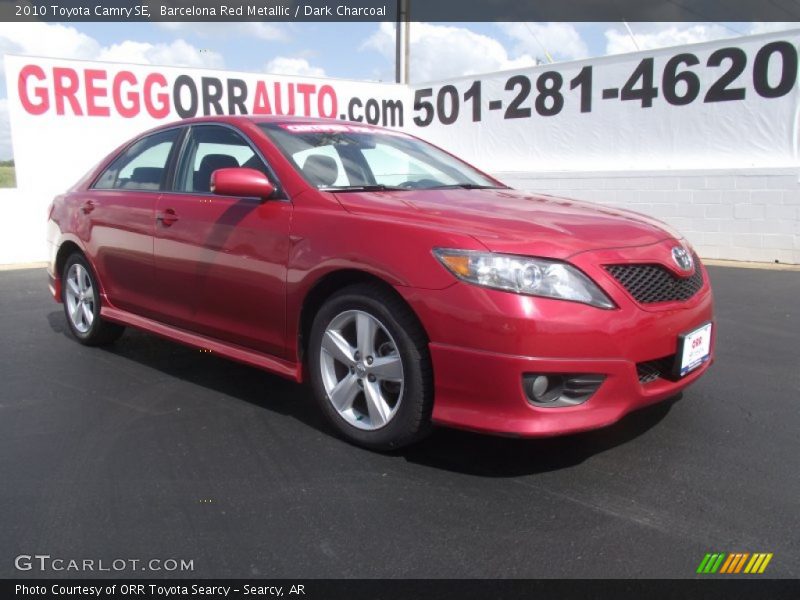 Barcelona Red Metallic / Dark Charcoal 2010 Toyota Camry SE