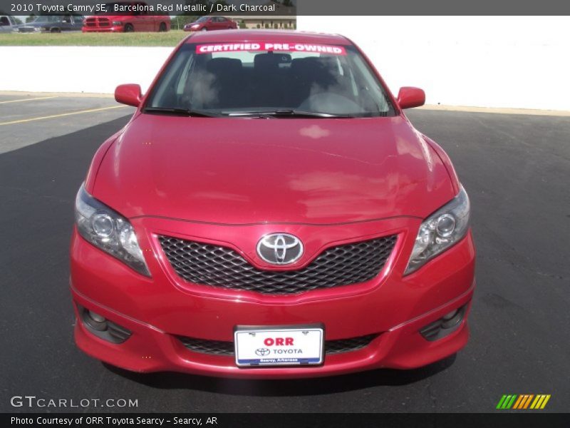 Barcelona Red Metallic / Dark Charcoal 2010 Toyota Camry SE