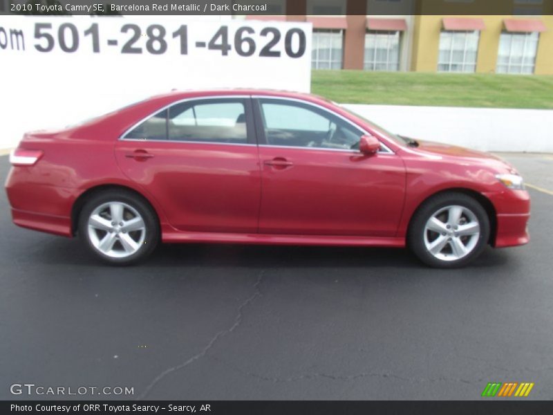 Barcelona Red Metallic / Dark Charcoal 2010 Toyota Camry SE