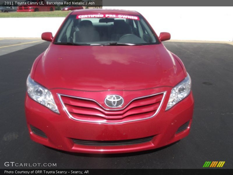 Barcelona Red Metallic / Ash 2011 Toyota Camry LE