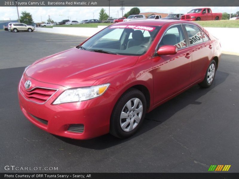 Barcelona Red Metallic / Ash 2011 Toyota Camry LE