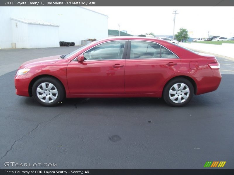 Barcelona Red Metallic / Ash 2011 Toyota Camry LE