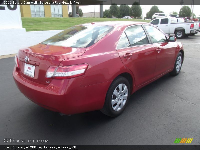 Barcelona Red Metallic / Ash 2011 Toyota Camry LE