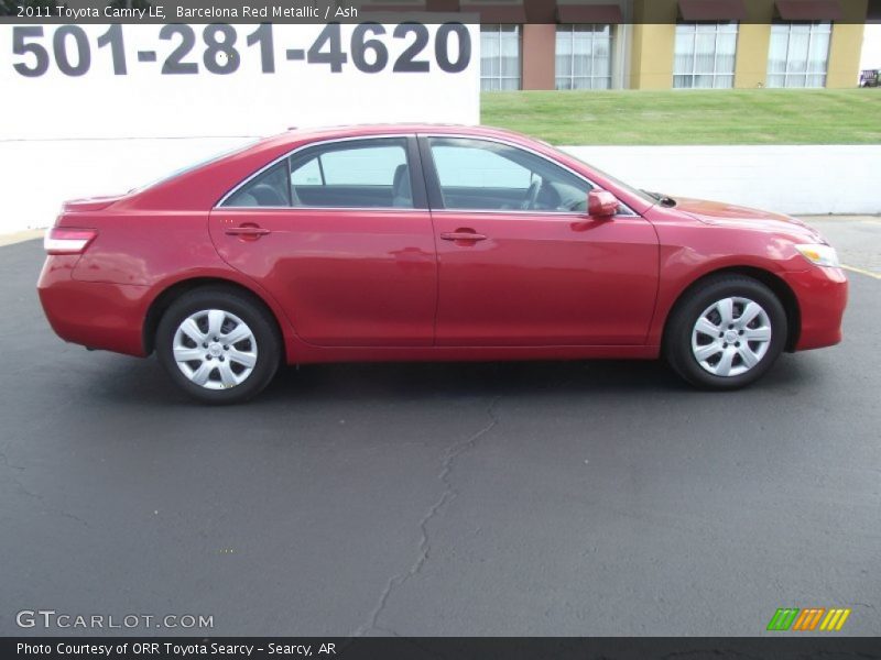 Barcelona Red Metallic / Ash 2011 Toyota Camry LE