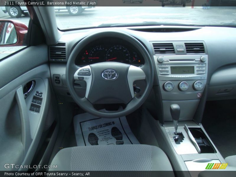 Barcelona Red Metallic / Ash 2011 Toyota Camry LE