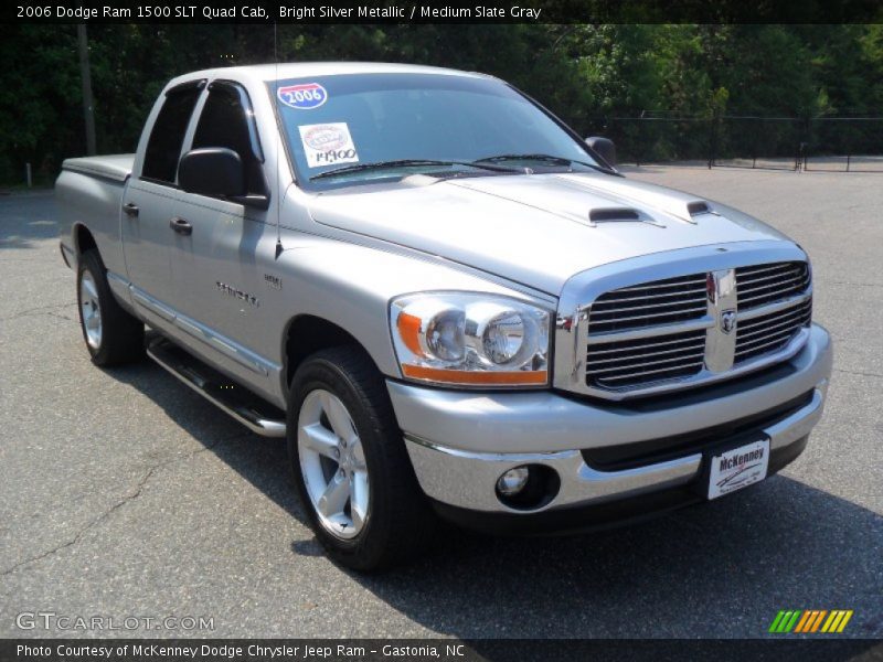 Bright Silver Metallic / Medium Slate Gray 2006 Dodge Ram 1500 SLT Quad Cab