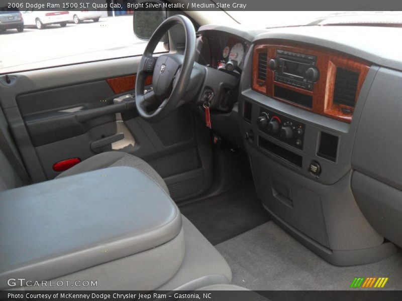 Bright Silver Metallic / Medium Slate Gray 2006 Dodge Ram 1500 SLT Quad Cab