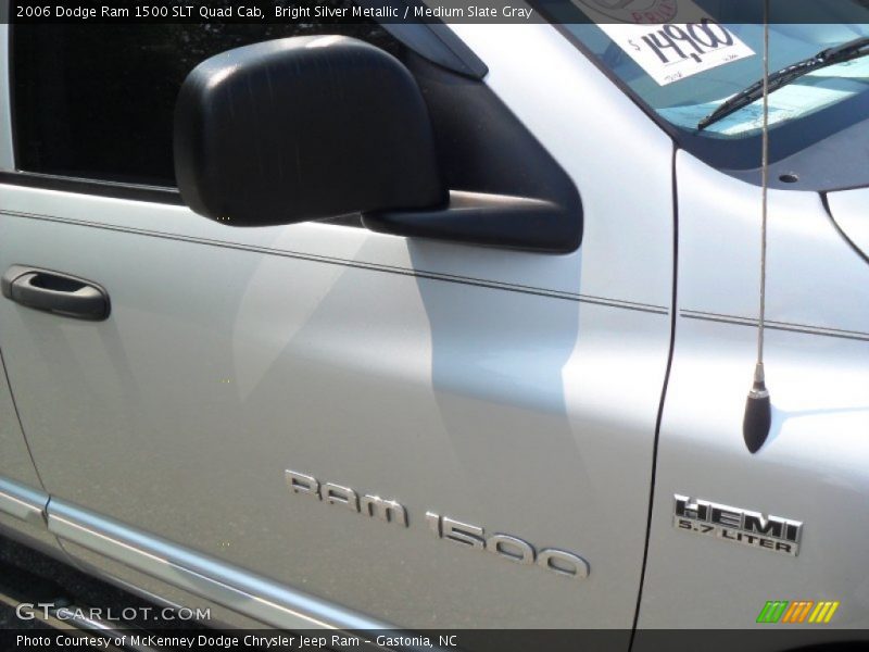 Bright Silver Metallic / Medium Slate Gray 2006 Dodge Ram 1500 SLT Quad Cab