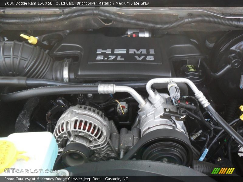 Bright Silver Metallic / Medium Slate Gray 2006 Dodge Ram 1500 SLT Quad Cab