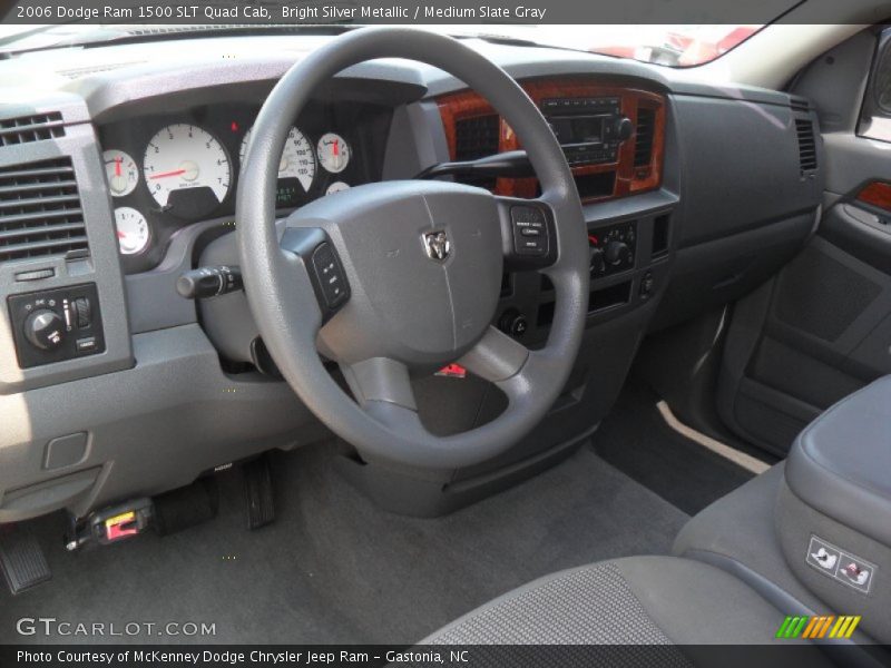 Bright Silver Metallic / Medium Slate Gray 2006 Dodge Ram 1500 SLT Quad Cab