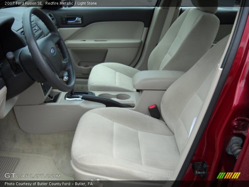 Redfire Metallic / Light Stone 2007 Ford Fusion SE