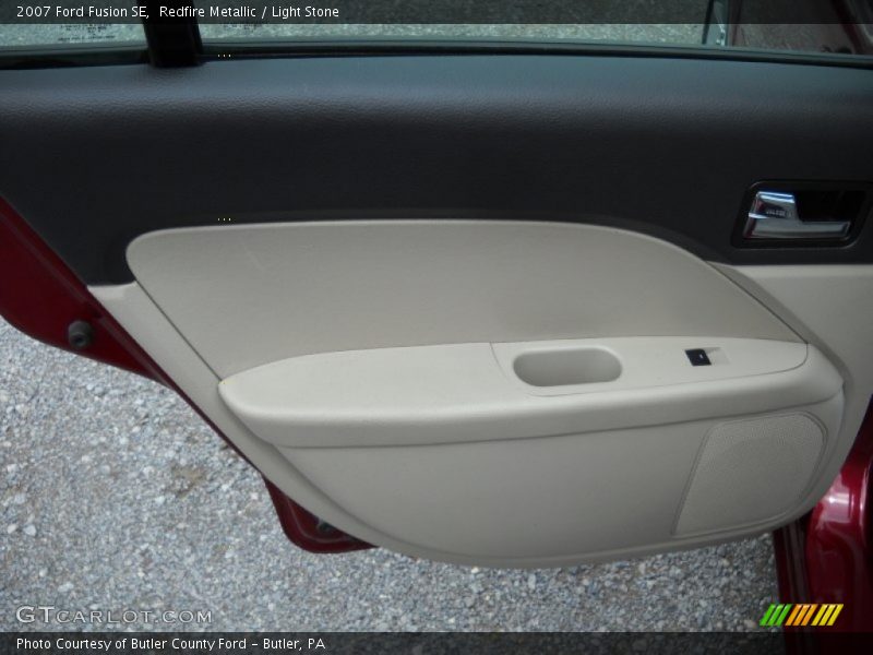Redfire Metallic / Light Stone 2007 Ford Fusion SE