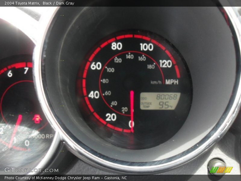 Black / Dark Gray 2004 Toyota Matrix