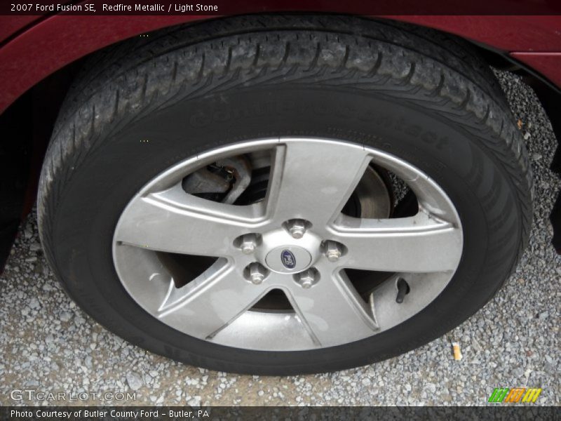 Redfire Metallic / Light Stone 2007 Ford Fusion SE
