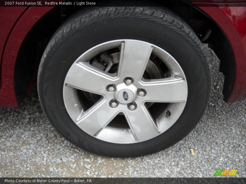 Redfire Metallic / Light Stone 2007 Ford Fusion SE