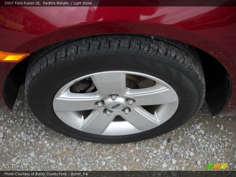 Redfire Metallic / Light Stone 2007 Ford Fusion SE