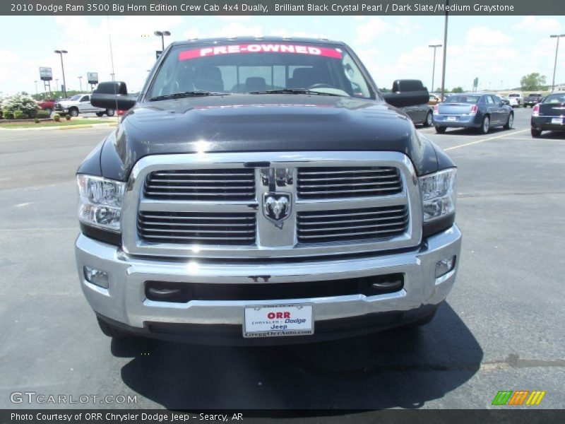 Brilliant Black Crystal Pearl / Dark Slate/Medium Graystone 2010 Dodge Ram 3500 Big Horn Edition Crew Cab 4x4 Dually