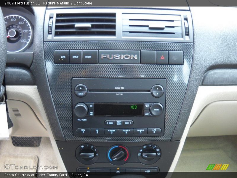 Redfire Metallic / Light Stone 2007 Ford Fusion SE