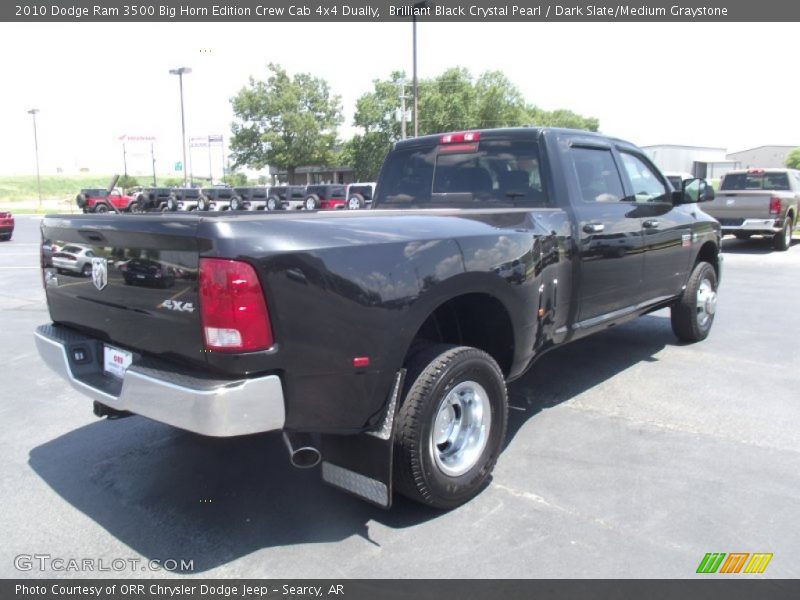 Brilliant Black Crystal Pearl / Dark Slate/Medium Graystone 2010 Dodge Ram 3500 Big Horn Edition Crew Cab 4x4 Dually