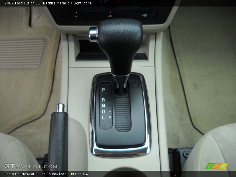 Redfire Metallic / Light Stone 2007 Ford Fusion SE