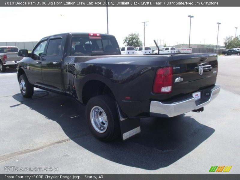 Brilliant Black Crystal Pearl / Dark Slate/Medium Graystone 2010 Dodge Ram 3500 Big Horn Edition Crew Cab 4x4 Dually
