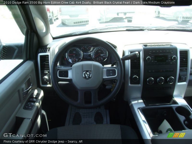 Brilliant Black Crystal Pearl / Dark Slate/Medium Graystone 2010 Dodge Ram 3500 Big Horn Edition Crew Cab 4x4 Dually