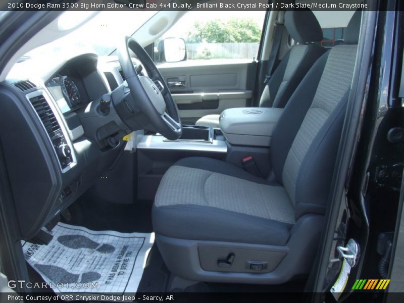 Brilliant Black Crystal Pearl / Dark Slate/Medium Graystone 2010 Dodge Ram 3500 Big Horn Edition Crew Cab 4x4 Dually