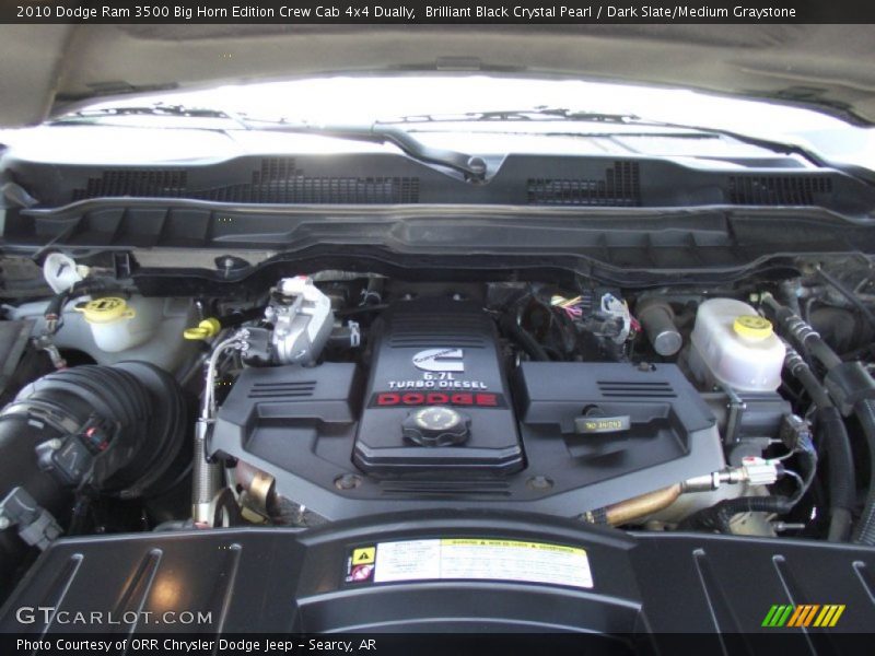 Brilliant Black Crystal Pearl / Dark Slate/Medium Graystone 2010 Dodge Ram 3500 Big Horn Edition Crew Cab 4x4 Dually