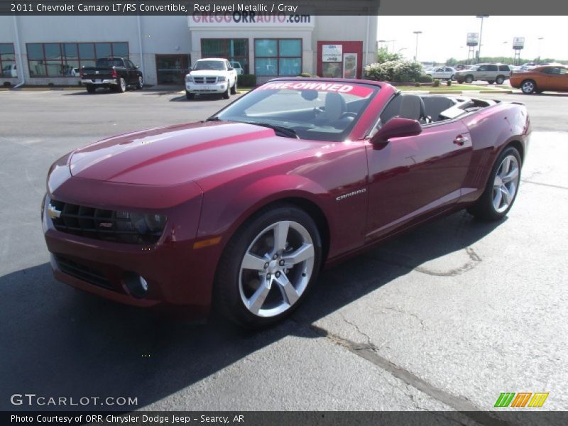 Red Jewel Metallic / Gray 2011 Chevrolet Camaro LT/RS Convertible