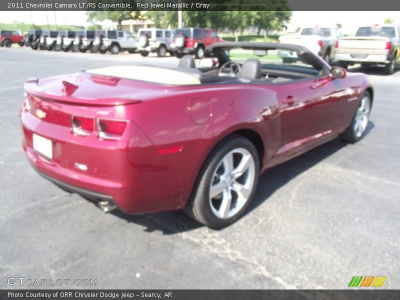 Red Jewel Metallic / Gray 2011 Chevrolet Camaro LT/RS Convertible