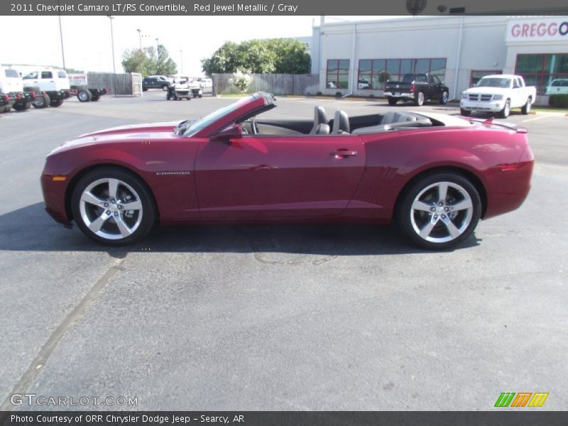 Red Jewel Metallic / Gray 2011 Chevrolet Camaro LT/RS Convertible